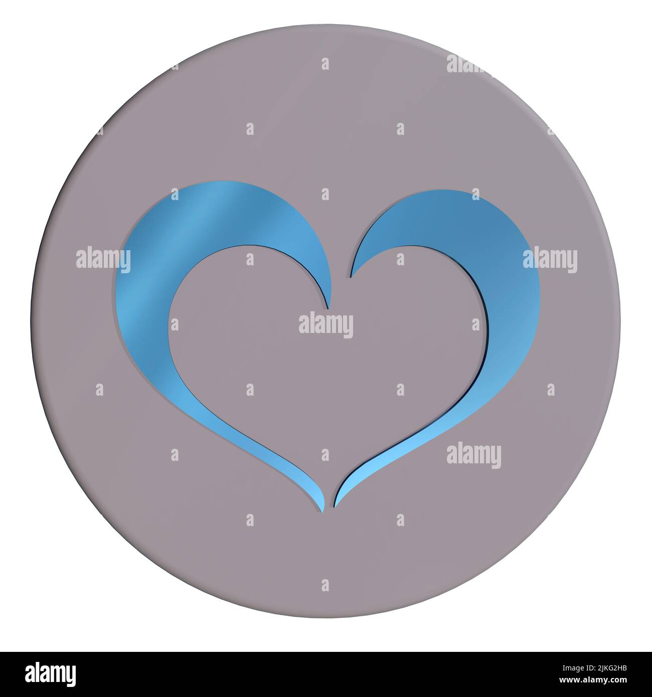 Grafik-Design-Logo gesundes Herz Konzept Teil eines gesunden Lifestyle-Konzept Herz Figur isoliert weißen Hintergrund Stockfoto