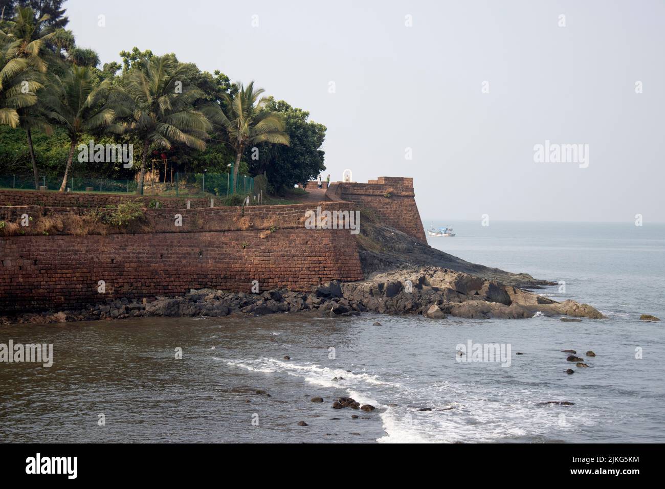 Aguada Fort, Fort Aguada Rd, Aguada Fort Area, Candolim, Goa, Indien Stockfoto