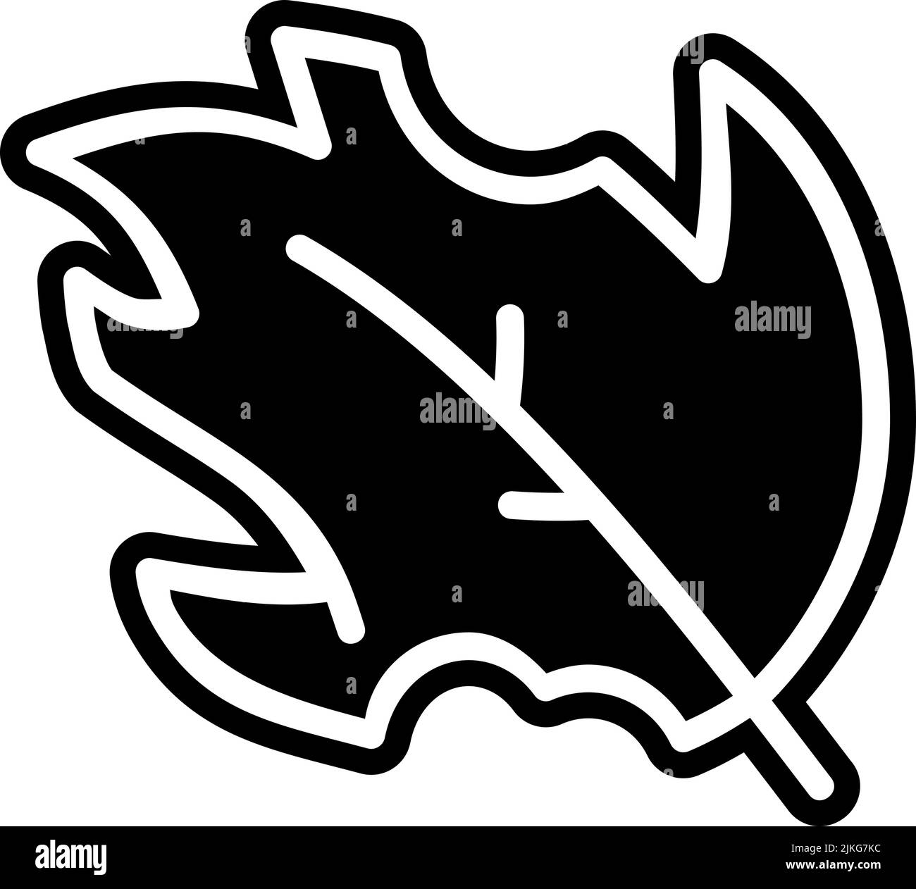 Gebrochene schwarze Vektorgrafik mit Symbol. Stock Vektor