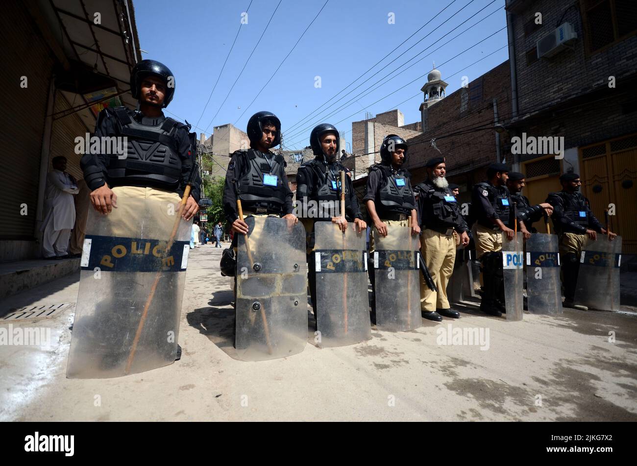 Peshawar, Pakistan. 01. August 2022. (8/1/2022) pakistanische