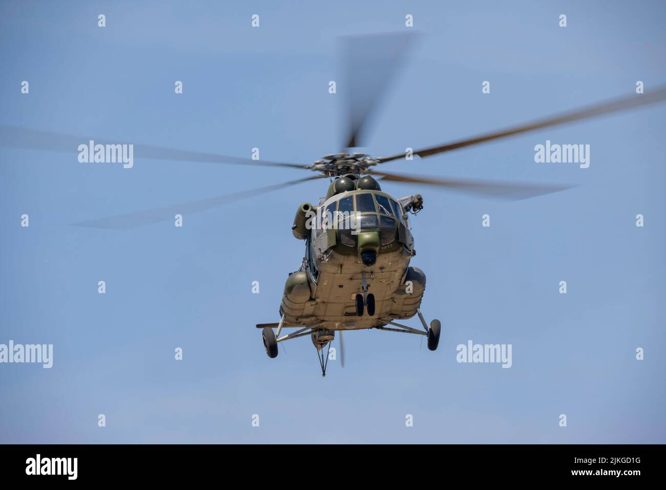 Tschechische Luftwaffe Mi-17sh Hip-Hubschrauber auf der Royal International Air Tattoo 2022 Stockfoto