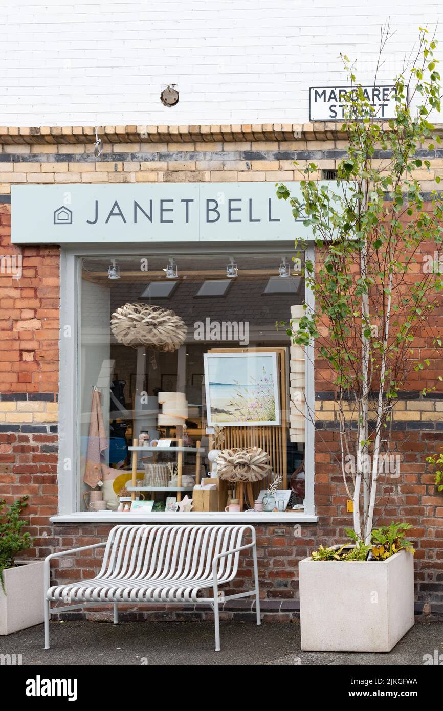 Janet Bell Art Gallery and Lifestyle Store, Beaumaris, Anglesey, Wales Stockfoto