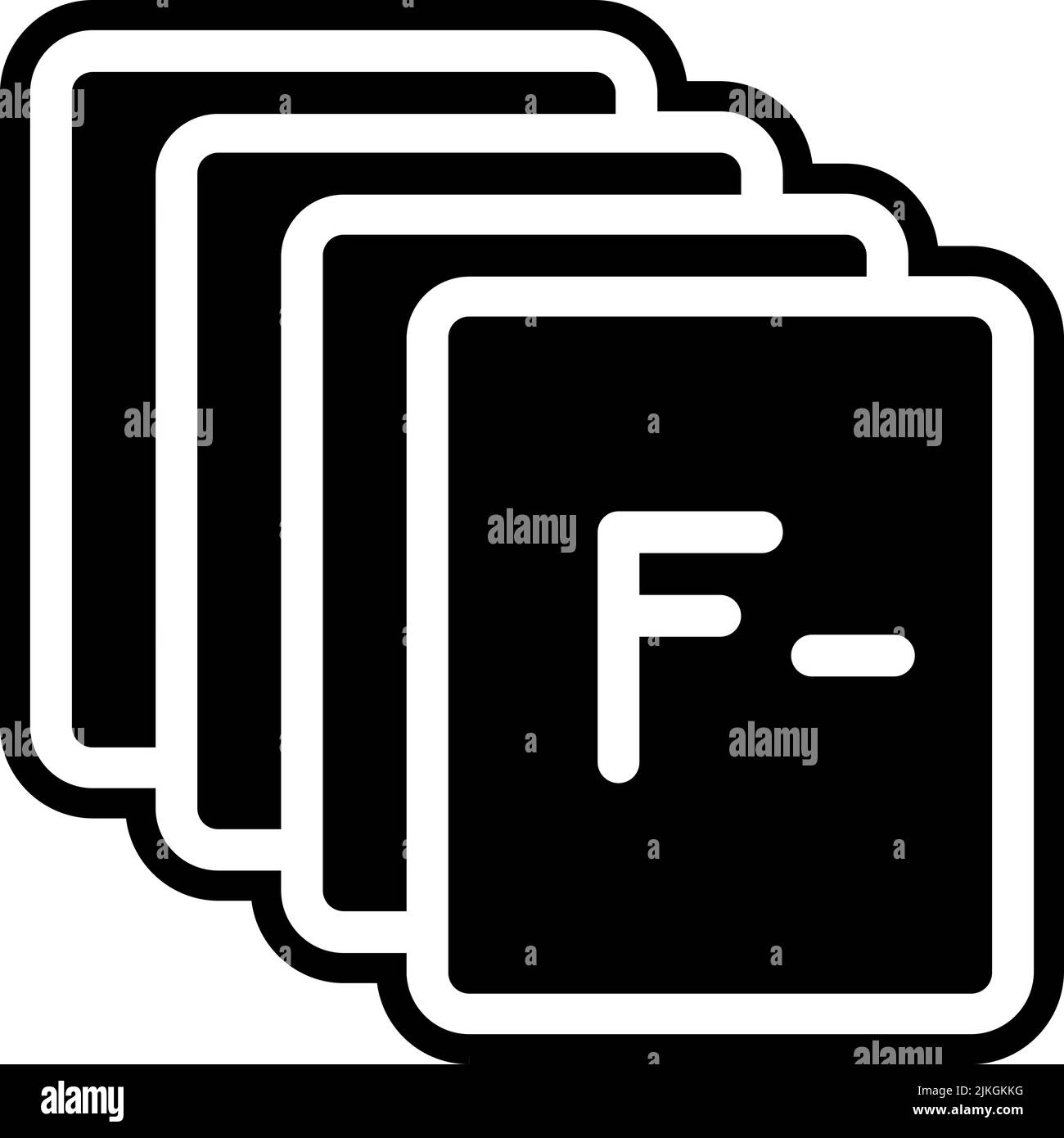 Untersuchungssymbol, schwarze Vektorgrafik. Stock Vektor