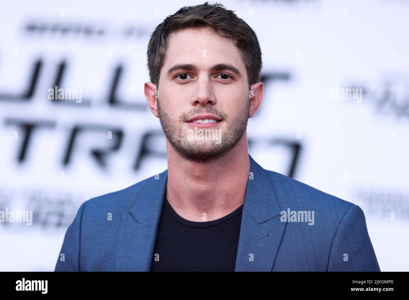 WESTWOOD, LOS ANGELES, KALIFORNIEN, USA - 01. AUGUST: Blake Jenner kommt bei der Los Angeles Premiere von Sony Pictures 'Bullet Train' an, die am 1. August 2022 im Regency Village Theatre in Westwood, Los Angeles, Kalifornien, USA, stattfand. (Foto von Xavier Collin/Image Press Agency) Stockfoto