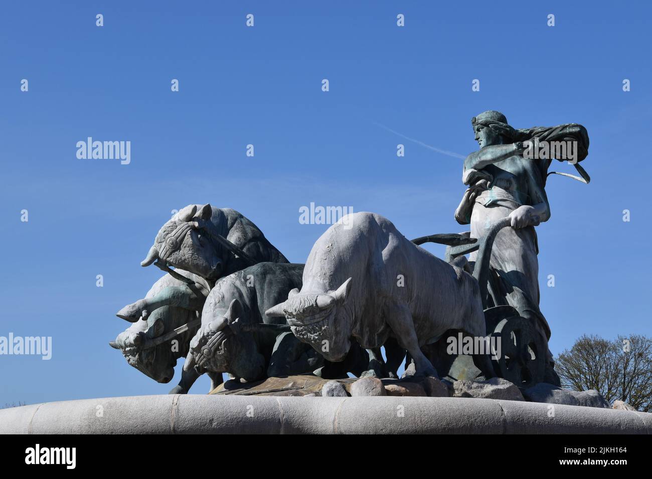 Eine historische Skulptur in Kopenhagen, Dänemark Stockfoto
