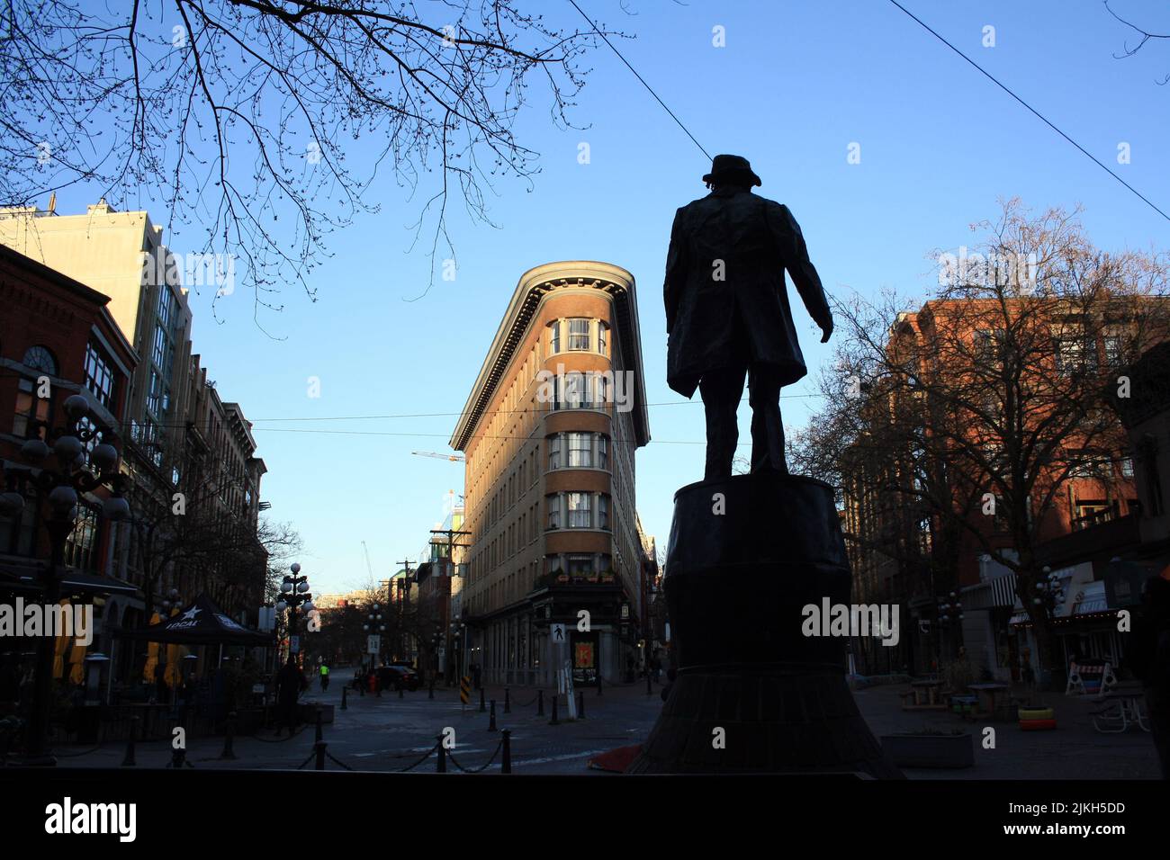 Die Statue von Gassy Jack in Gastown, Vancouver, British Columbia, Kanada Stockfoto Die Statue von Gassy Jack in Gastown, Vancouver, British Columbia, Kanada Stockfoto