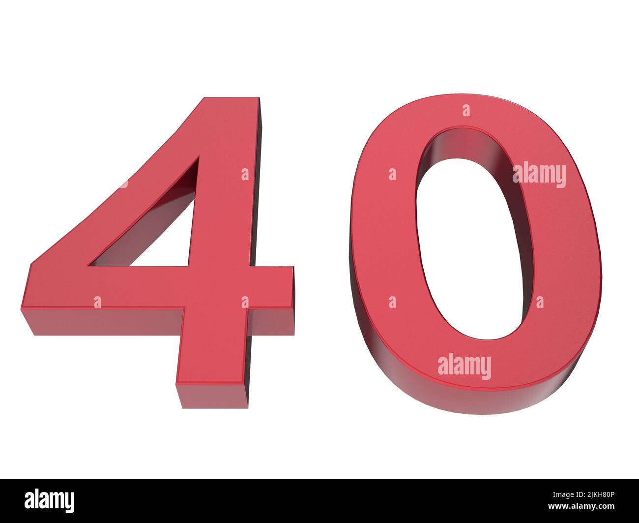 3D Zahlen isolierte Textur Rendern Hintergrunddarstellung Stockfoto