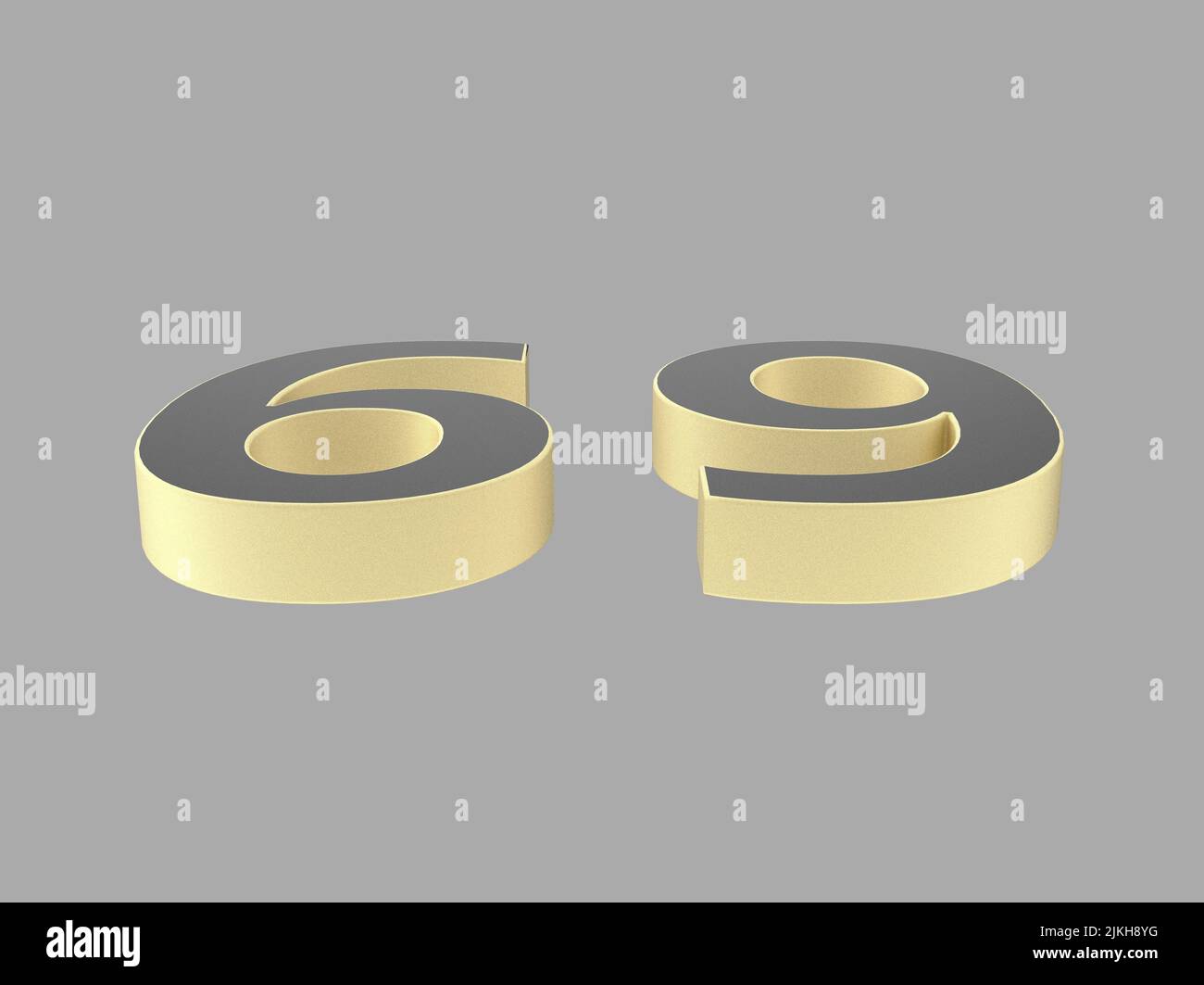 3D Zahl isoliert Rendering Illustrationsstruktur Stockfoto
