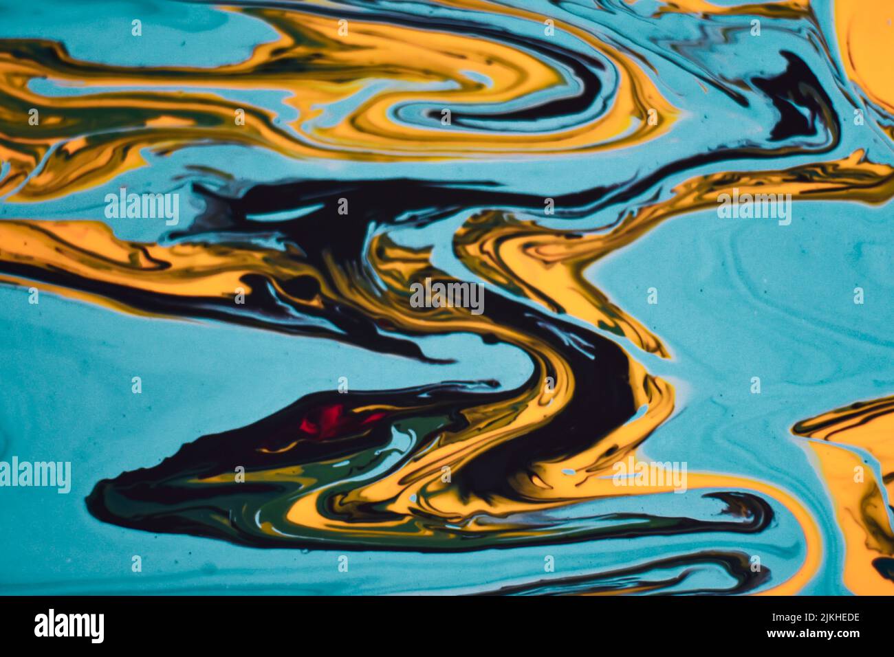 Eine schöne ölige Malerei mit gemischten Farben - perfekt für Hintergrund oder Hintergrundbild Stockfoto