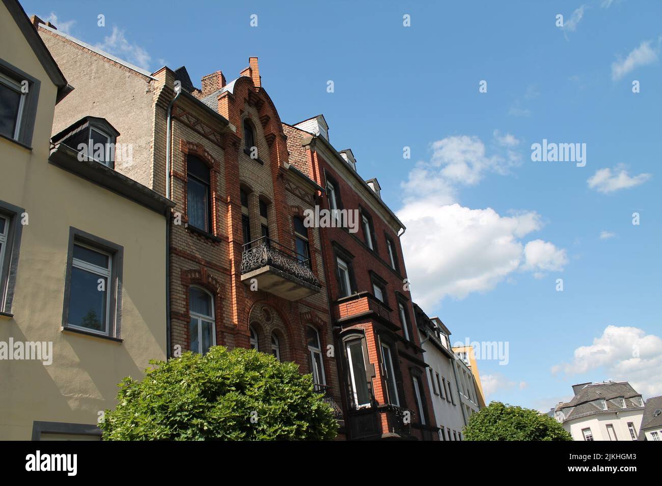 Altes deutsches Gebäude in einem kleinen Dorf Stockfoto