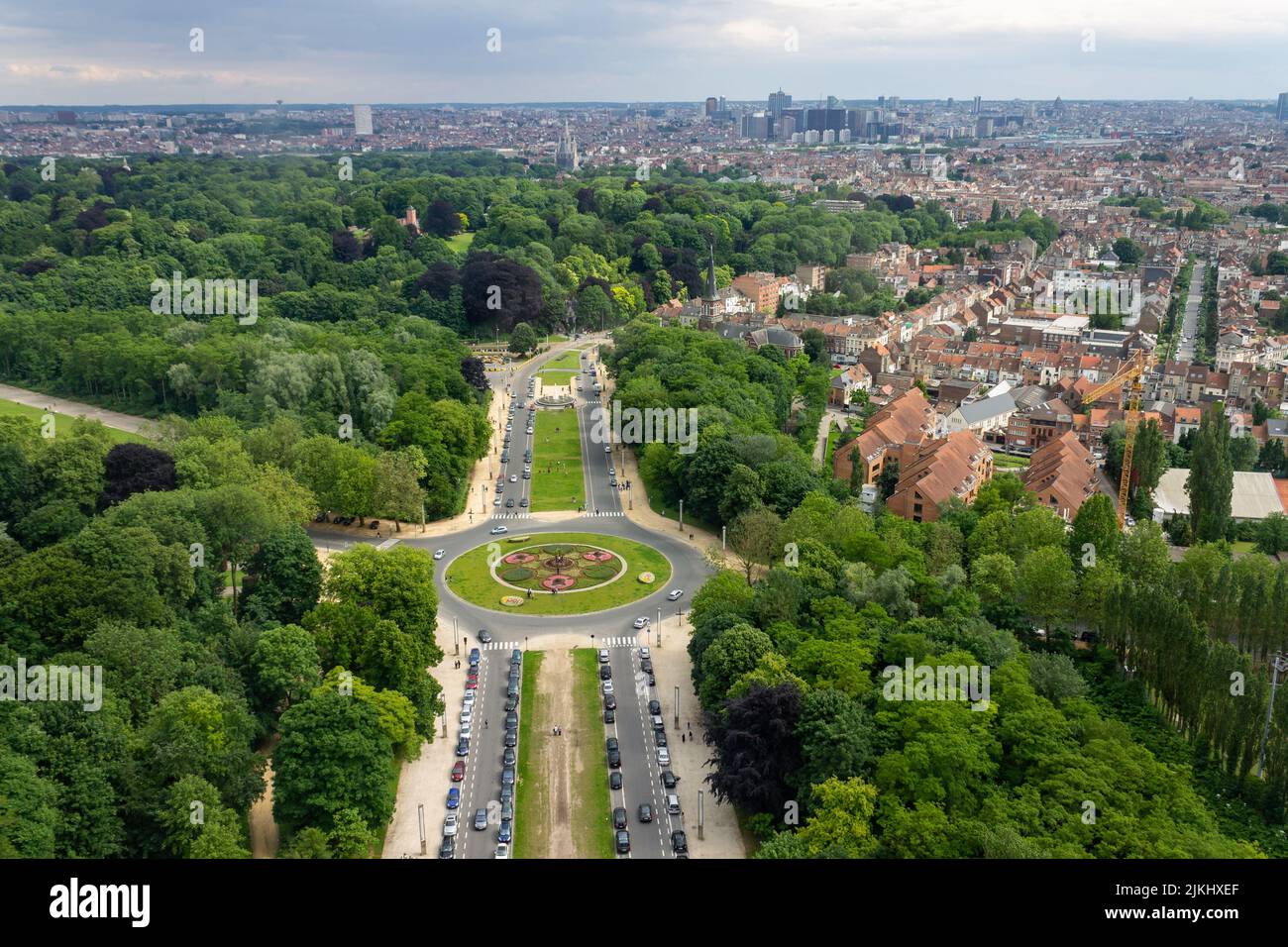 Der Osseghem Park in Brüssel, Belgien, Europa Stockfoto