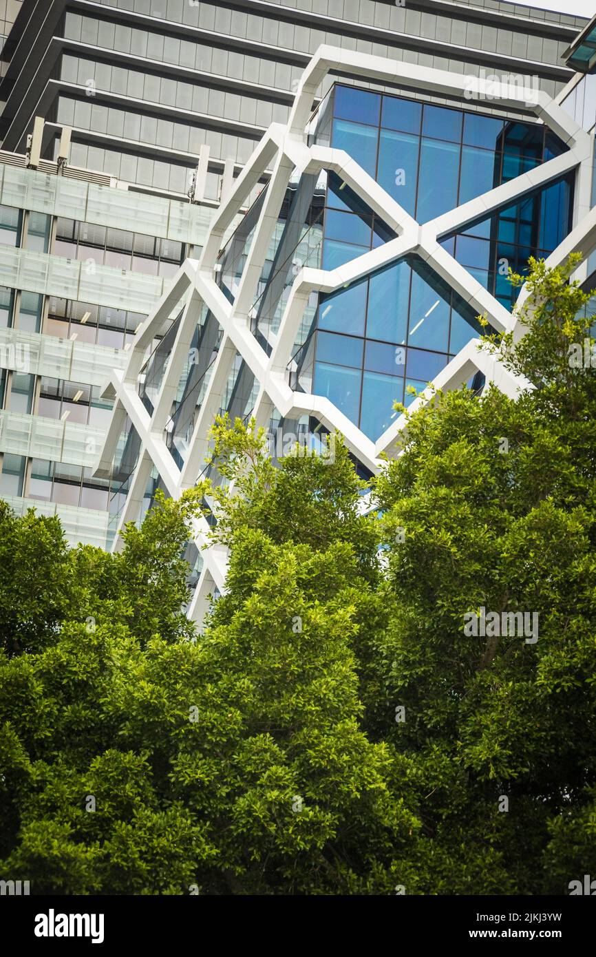Ein modernes architektonisches Gebäude in Sydney Stockfoto