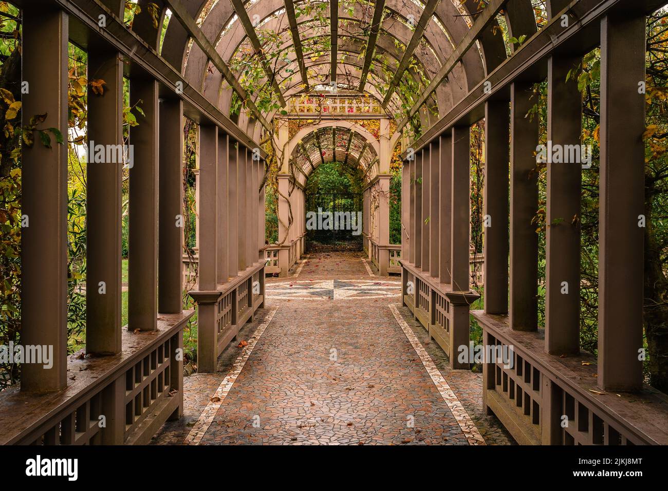 Eine wunderschöne Aussicht auf die Hamilton Gardens, Hamilton, Neuseeland Stockfoto