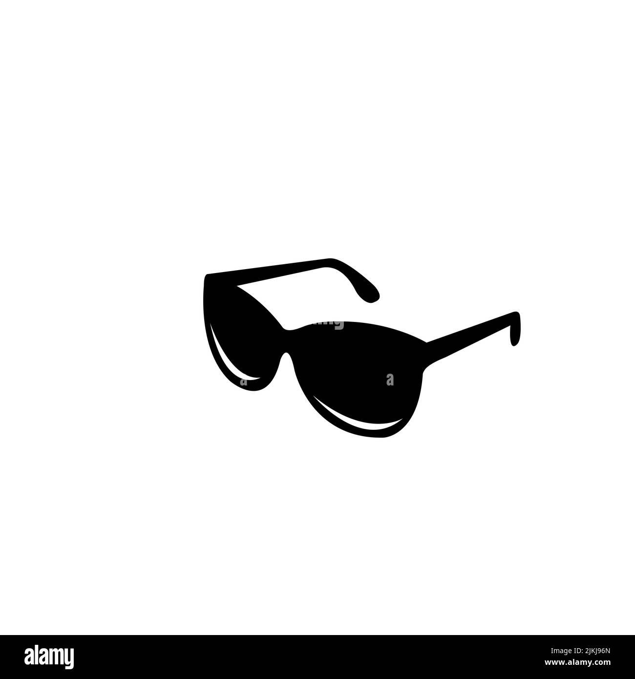 Sonnenglas isoliert auf weißem Hintergrund. Flache Vektorgrafik Stock Vektor