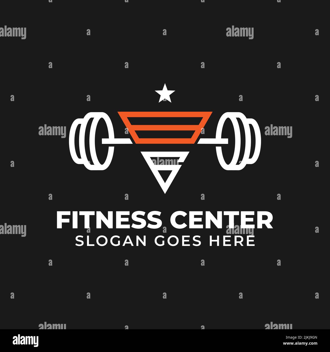 monogram Fitness Center Logo Design Vektor mit Buchstaben B und G, am besten für Fitness-Training Vektor Illustration Stock Vektor