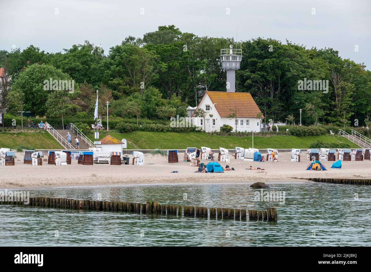 Deutschland, Mecklenburg-Vorpommern, Ostsee, Ostseebad Kühlungsborn, Ostsee-Grenzturm Stockfoto
