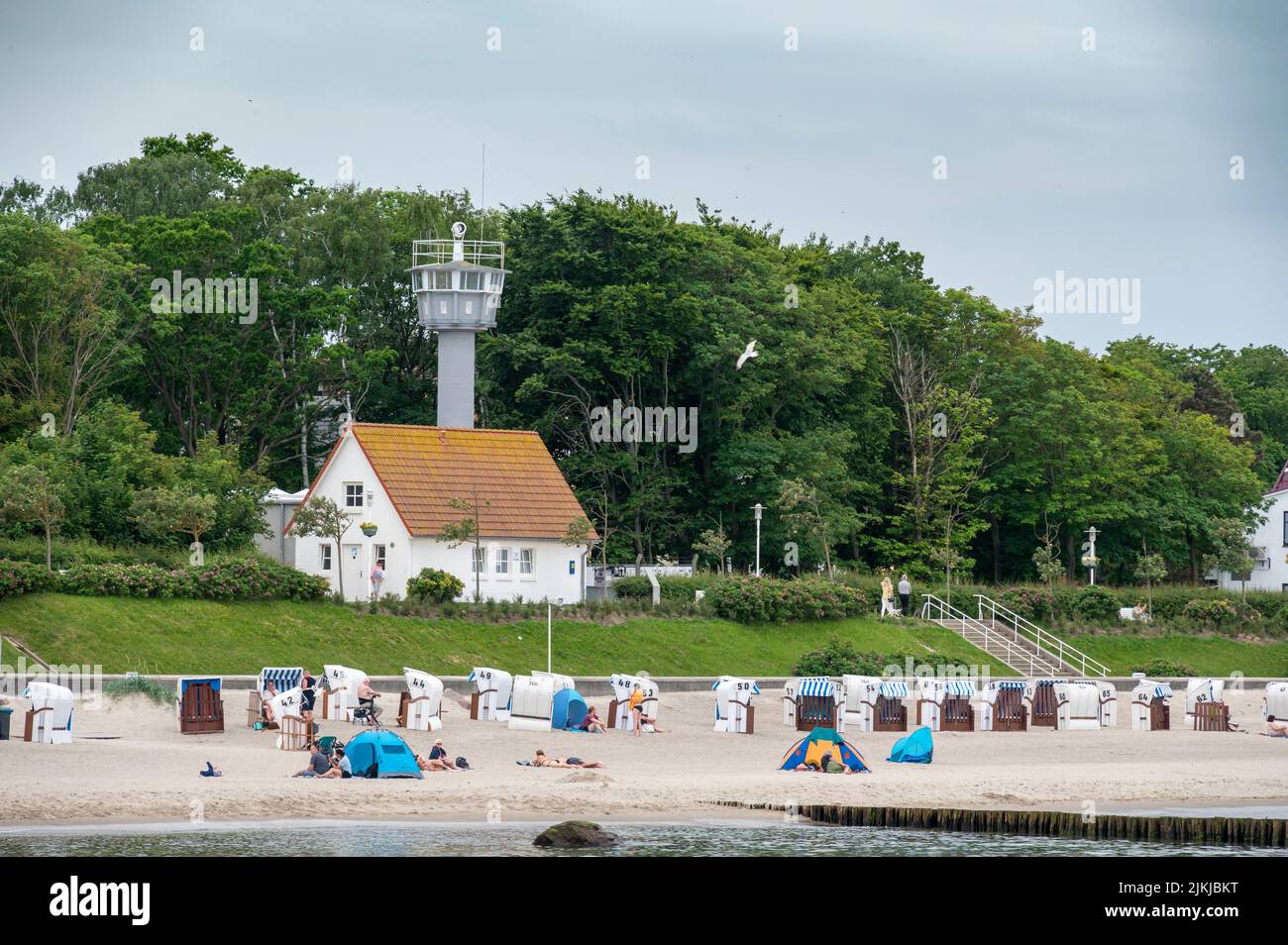 Deutschland, Mecklenburg-Vorpommern, Ostsee, Ostseebad Kühlungsborn, Ostsee-Grenzturm Stockfoto