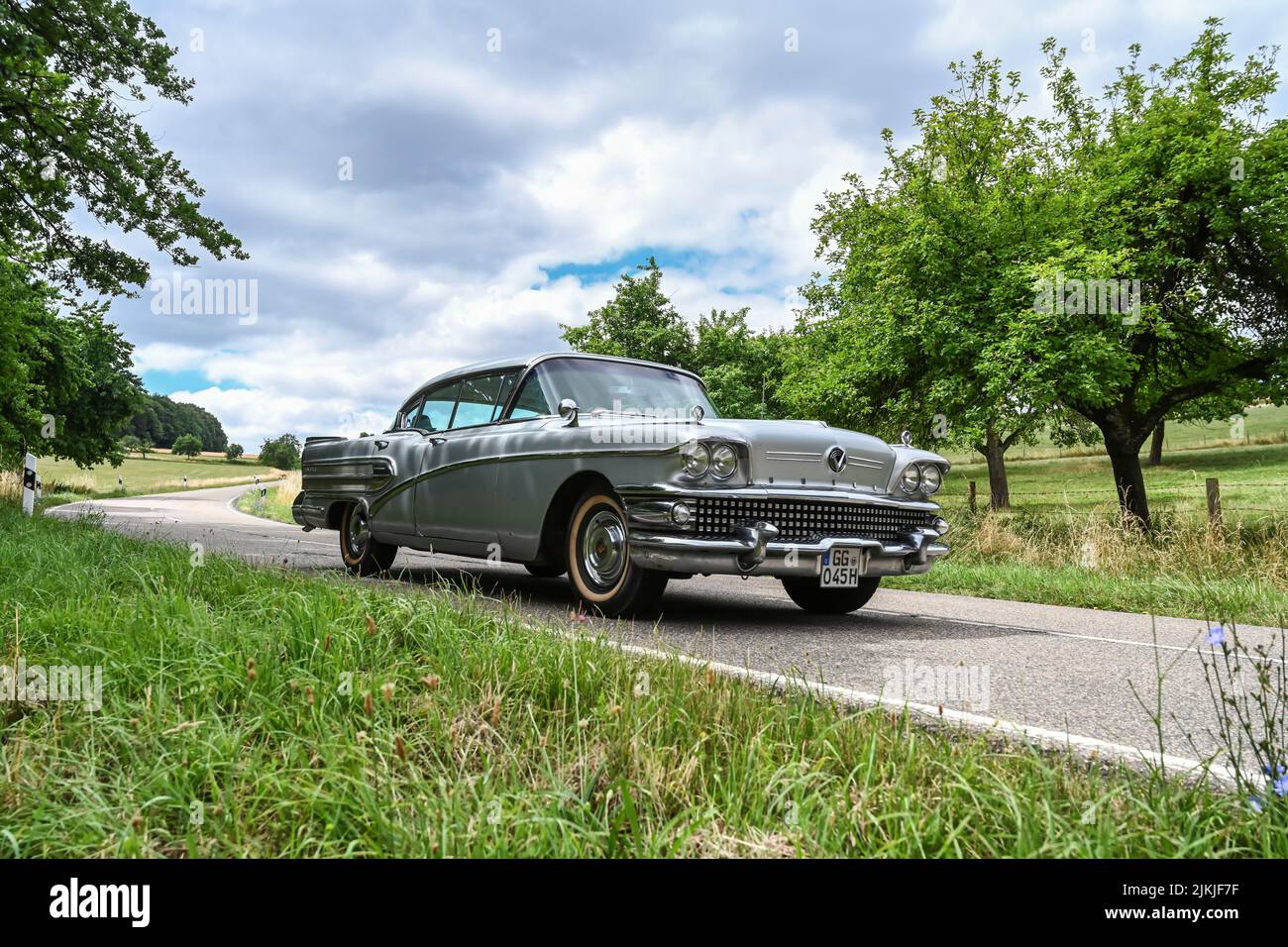 Bad König, Hessen, Deutschland, Buick Super, Baujahr 1958, Auf dem Oldtimer-Festival. Stockfoto