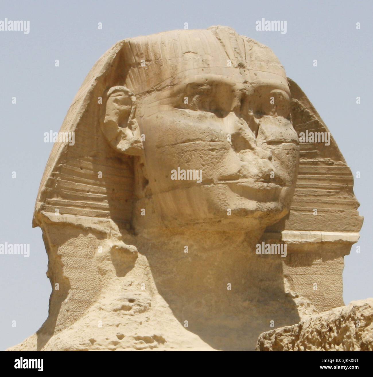 SPHINX IM GIZA-TAL, ÄGYPTEN Stockfoto