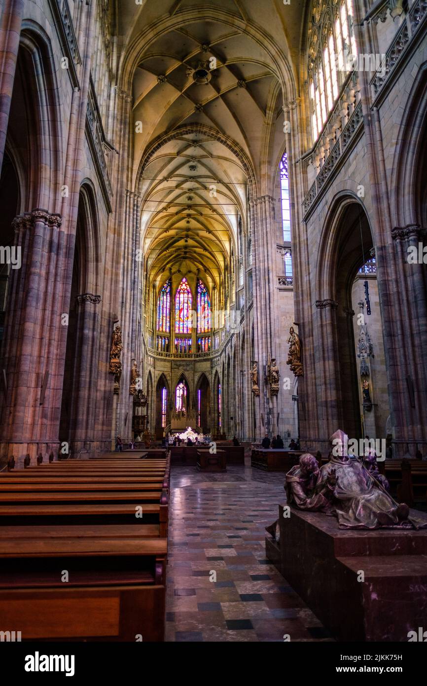 Der Metropolitan Kathedrale des heiligen Veit, Wenzel und Adalbert in Prag Stockfoto