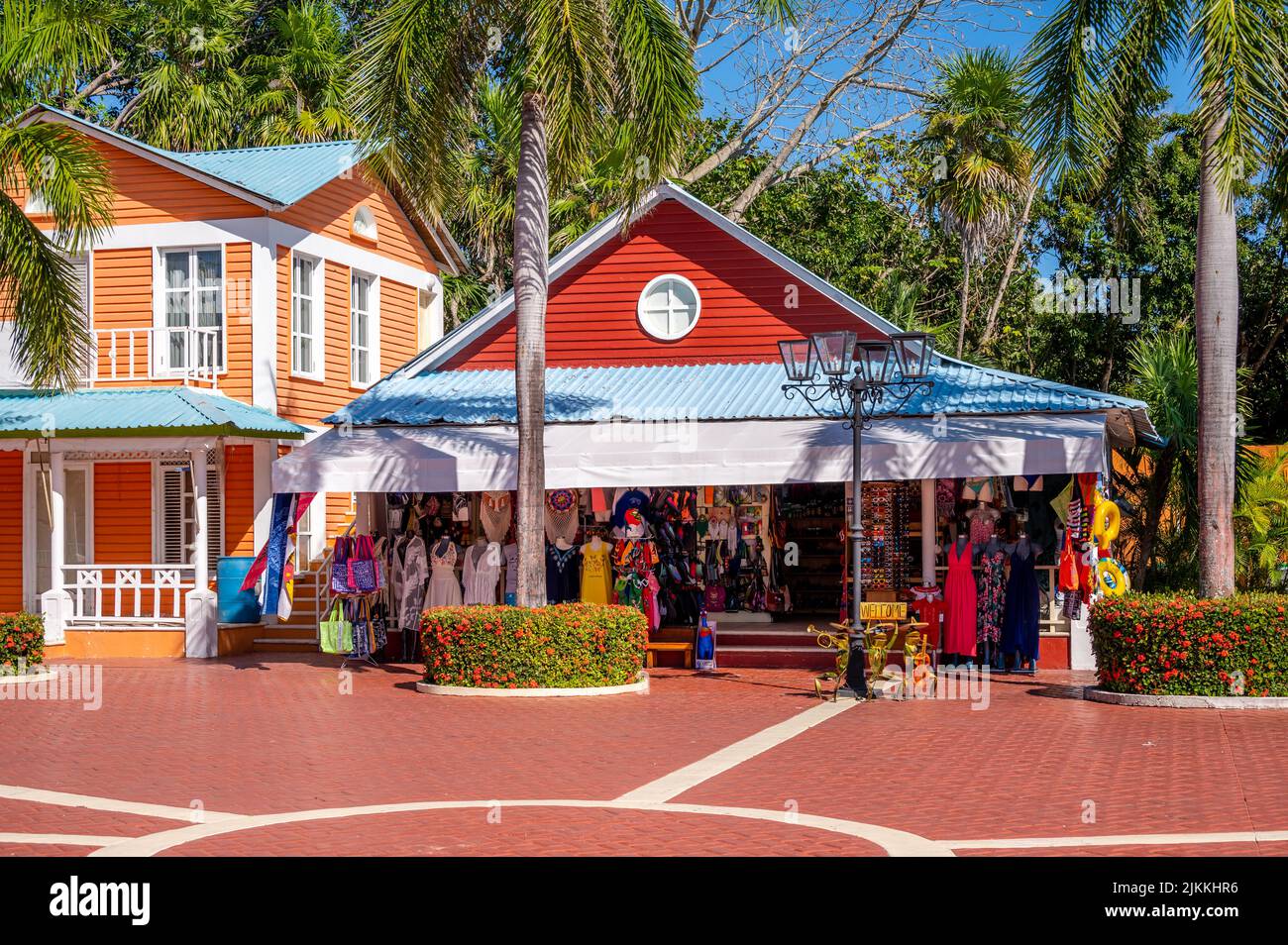 Tulum, Mexiko - 27. März 2022: Blick auf die Bahia Principe Hacienda Dona Isabel an der Riviera Maya. Stockfoto