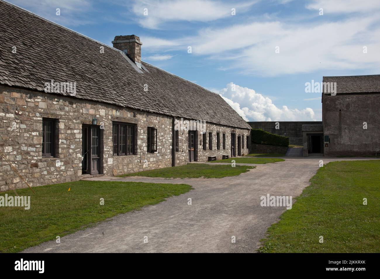Aus Stein gebaut. Old Fort Niagara State Park, NY Stockfoto