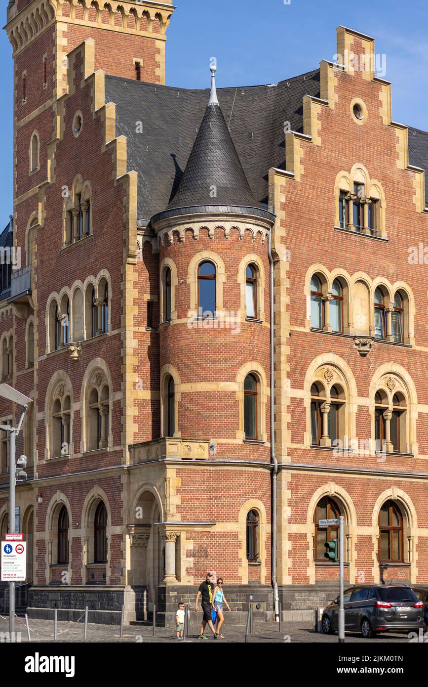 Lebendige Architektur in der historischen deutschen Stadt Köln Stockfoto