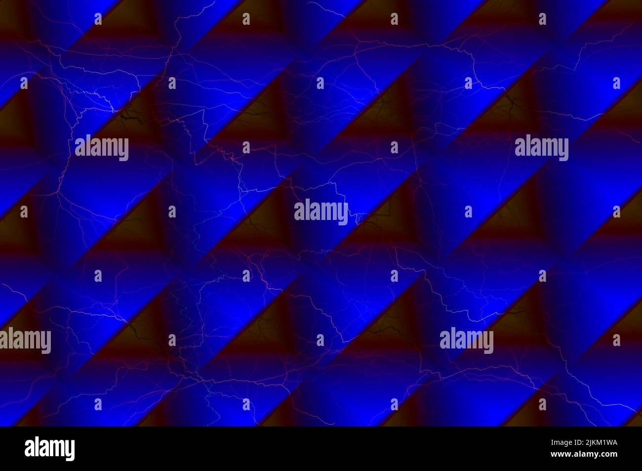 Schattierter Hintergrund mit geometrischen Mustern, blauen Farben, abstrakter Textur, Hintergrund für Projekte, Karte, Für Text platzieren Stockfoto