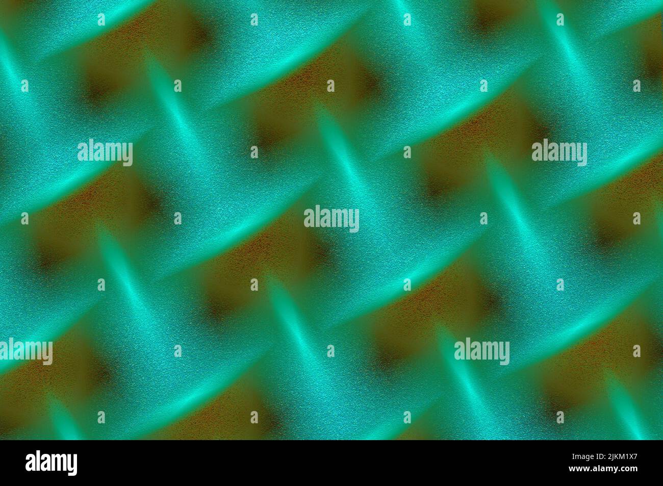 Schattierter Hintergrund mit geometrischen Mustern, grüne Farben, abstrakte Textur, Hintergrund für Projekte, Karte, Für Text platzieren Stockfoto
