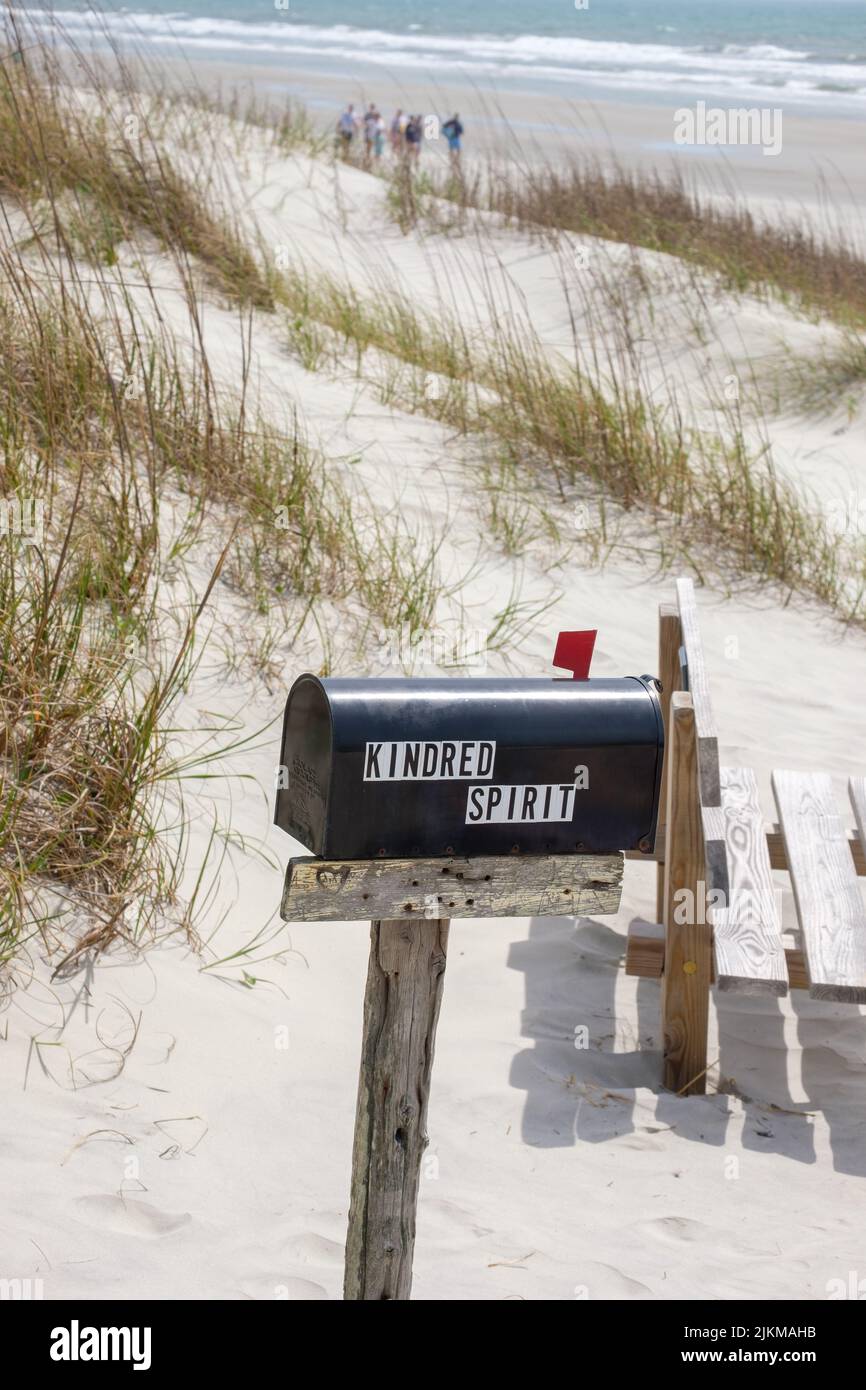 Kindred Spirit Mailbox auf Bird Island Stockfoto