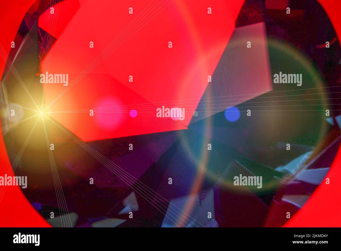 Ein Bokeh beleuchtet abstrakte Illustration Stockfoto