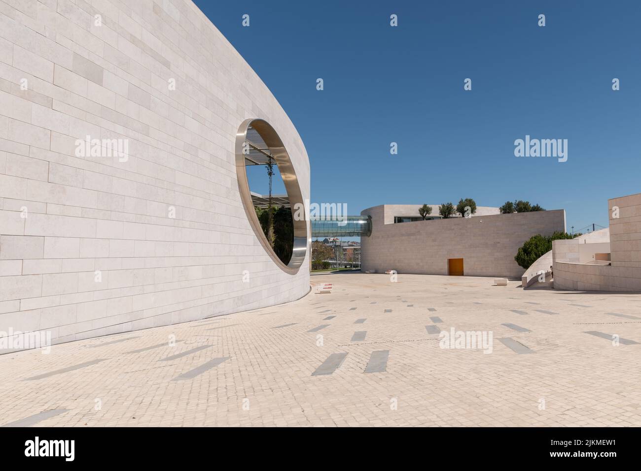 Eine moderne Architektur in der Champalimaud-Stiftung in Lissabon Stockfoto