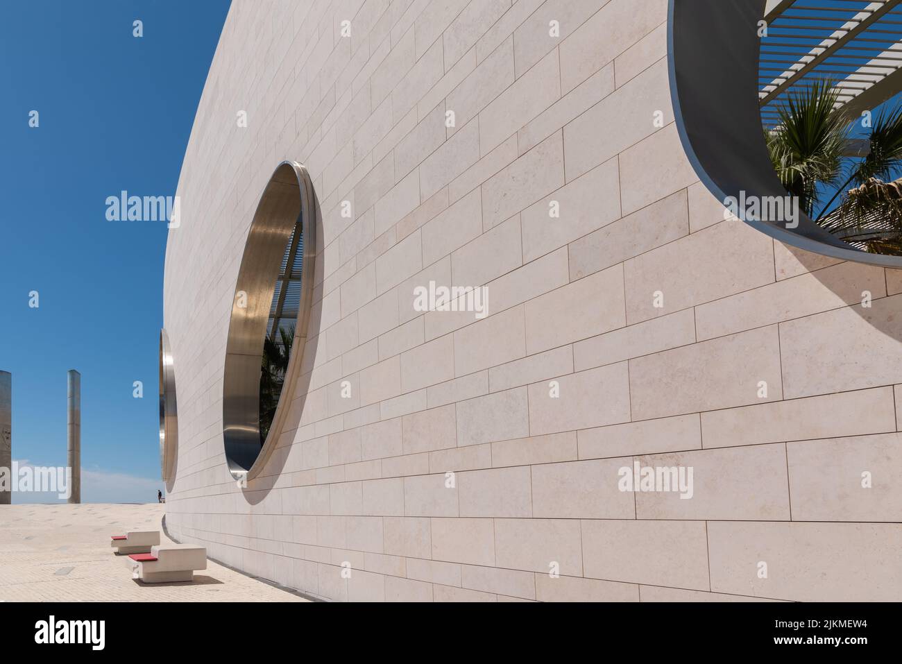 Eine moderne Architektur in der Champalimaud-Stiftung in Lissabon Stockfoto