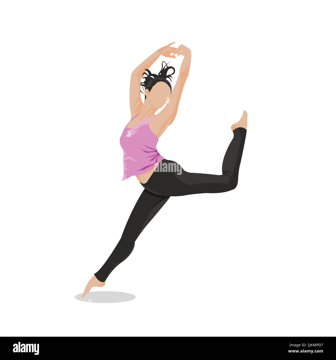 Tanzpose Stock Vektor