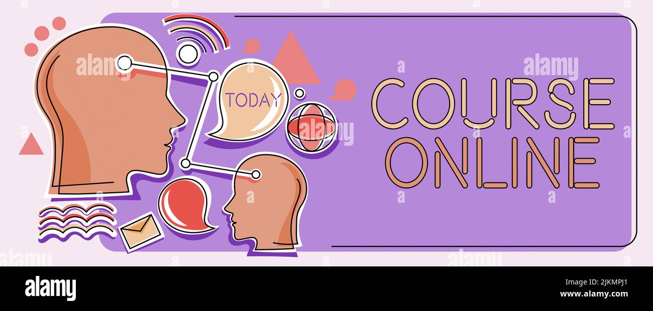 Kurs zur Konzeptdarstellung Online. Wort für eLearning Elektronische ...