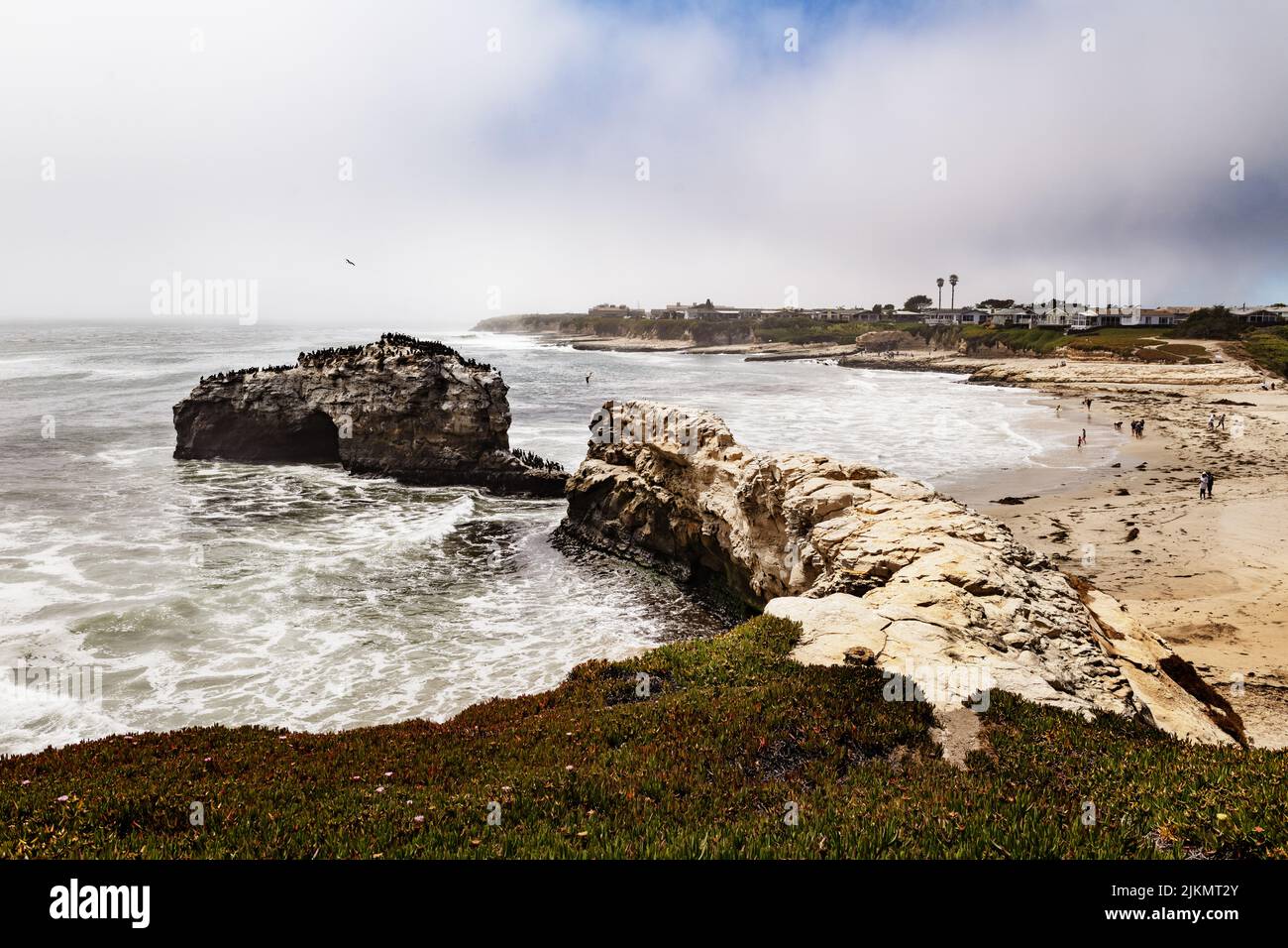 Naturbrücken State Beach, Santa Cruz, Kalifornien Stockfoto