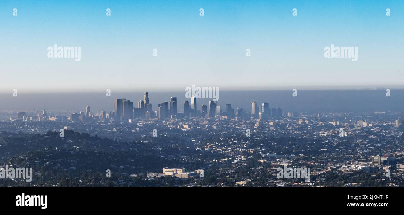 Landschaft der Innenstadt von Los Angeles, Kalifornien Stockfoto