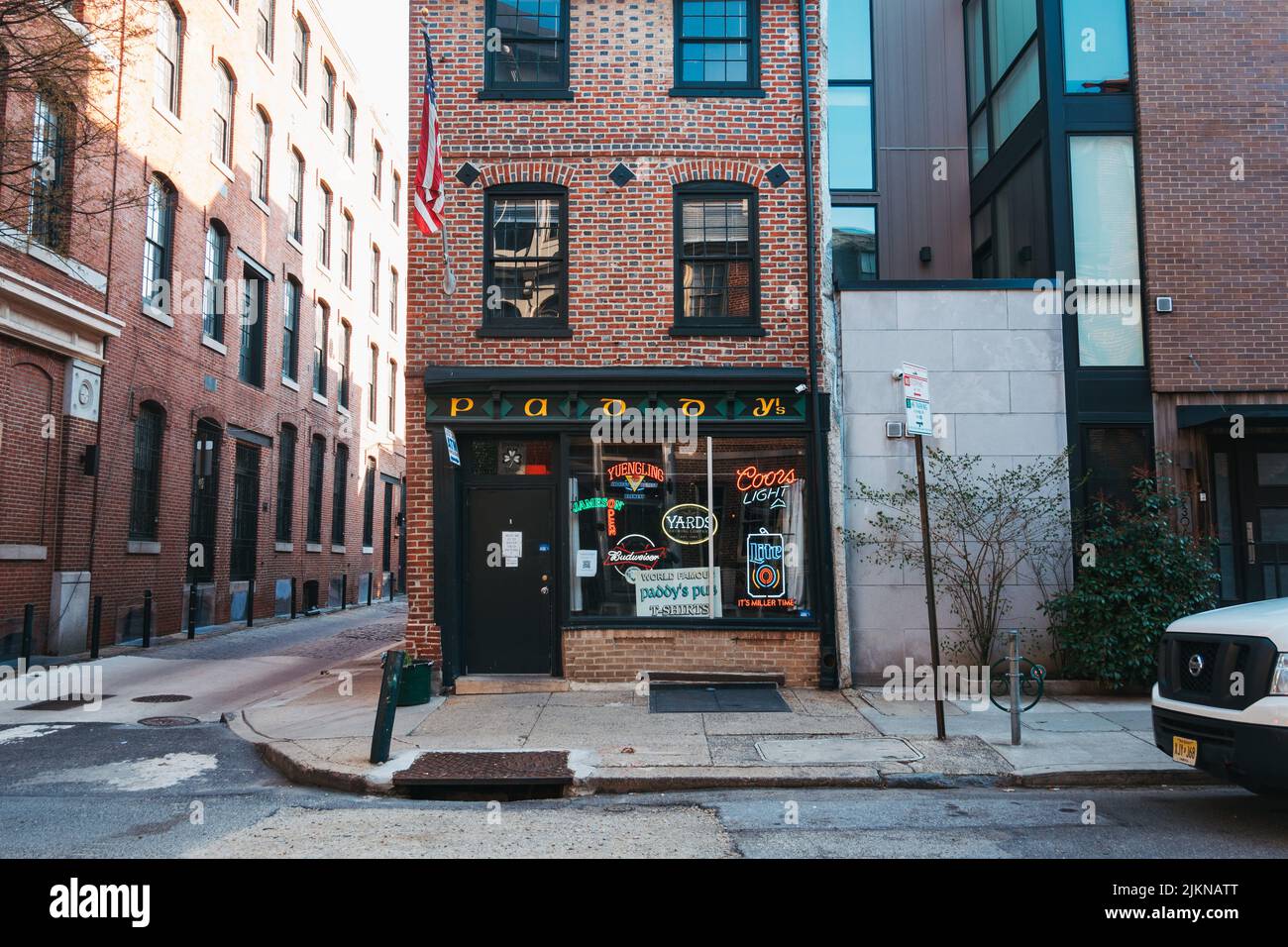 Paddy's Old City Pub, der als Inspiration für die Fernsehserie „IT's Always Sunny in Philadelphia“ diente Stockfoto