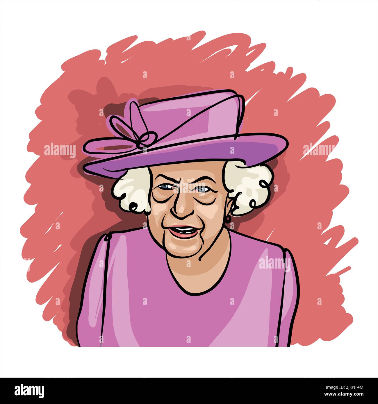 Queen Elizabeth Clip Art Stock Vektor