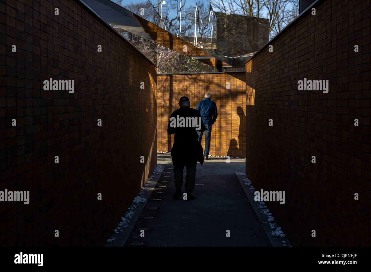 Denkmal in der Hauptstadt von Holland. Stockfoto