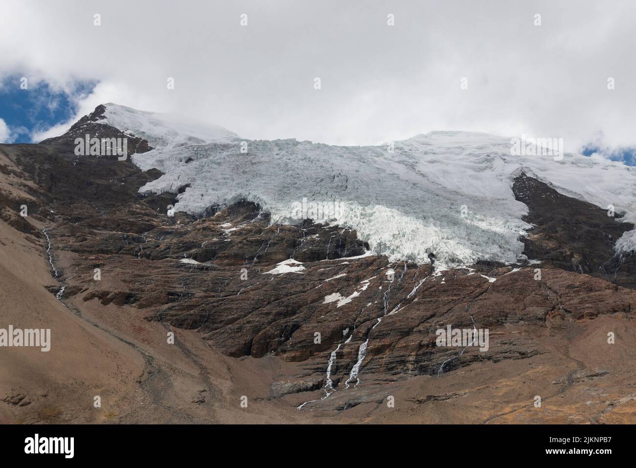 Karola Gletscher in Tibet Stockfoto