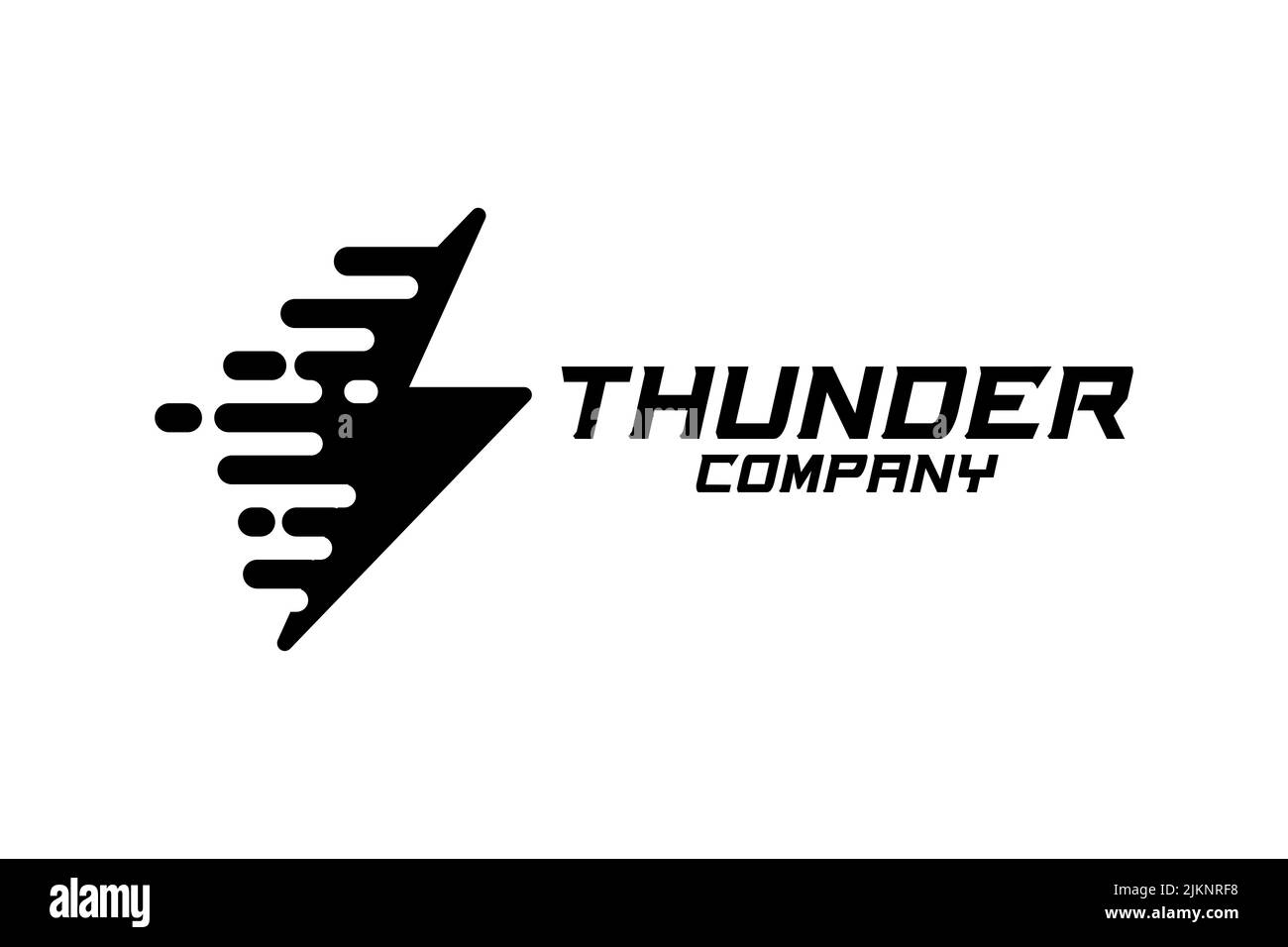 „Fast Thunder Lightning“-Symbol Für Das Datenübertragungslogo Oder „Fast Charging“ Stock Vektor