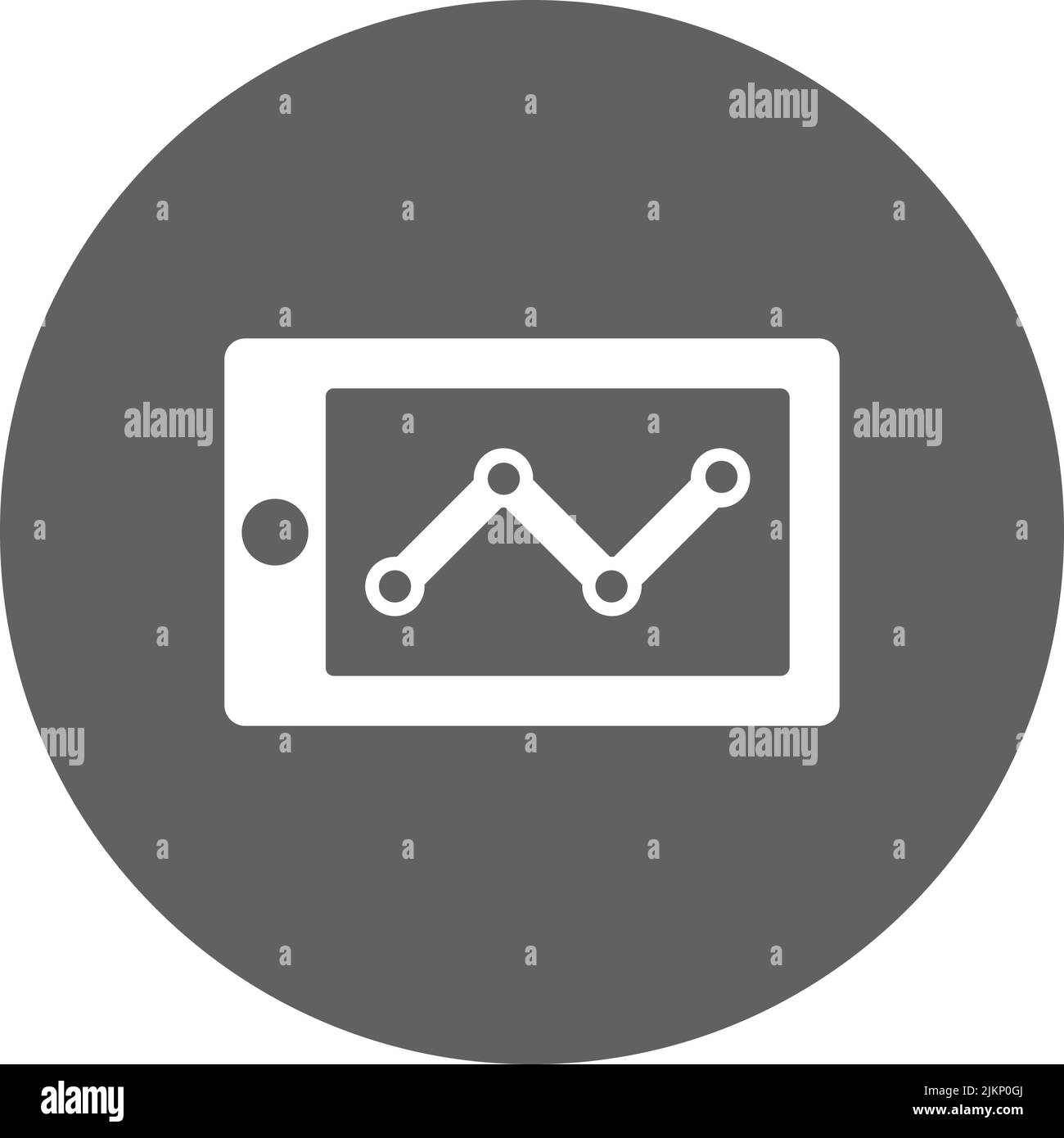 Diagramm, das Projektsymbol ist auf weißem Hintergrund isoliert. Verwendung für Grafik- und Webdesign oder kommerzielle Zwecke. Vektor-EPS-Datei. Stock Vektor