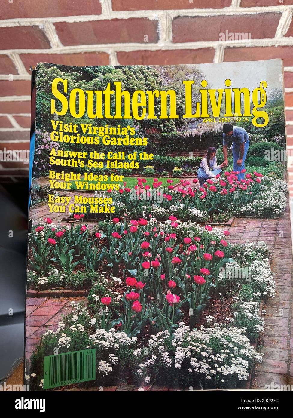 Das Cover des Southern Living Magazins - Januar 1986 Stockfoto