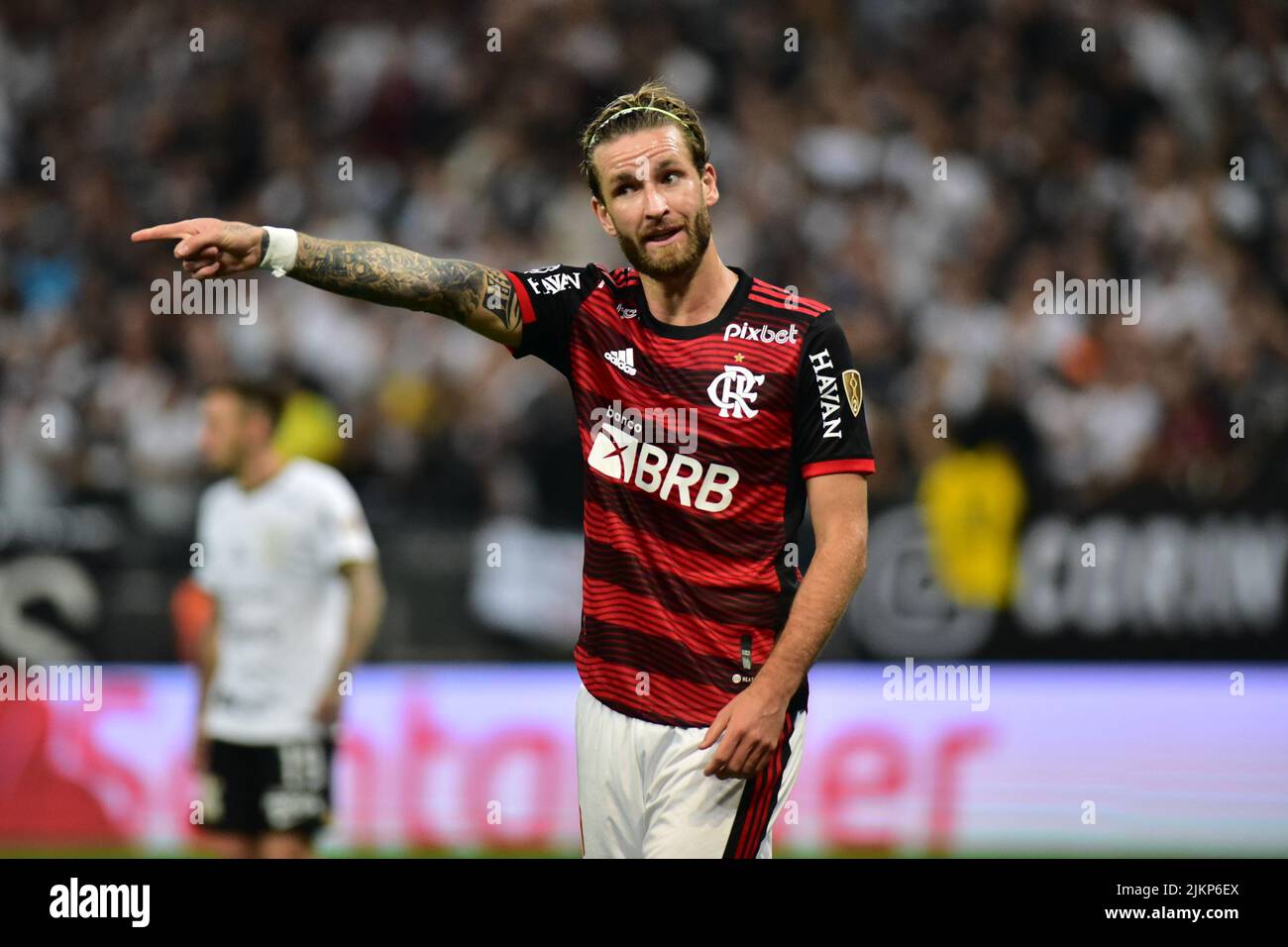 São PAULO, BRASILIEN - 2. AUGUST: Spiel zwischen Corinthians und Flamengo während der Copa CONMEBOL Libertadores in der Neo Química Arena am 2. August 2022 in São Paulo, BRASILIEN. (Foto von Leandro Bernardes/PxImages) Credit: Px Images/Alamy Live News Stockfoto