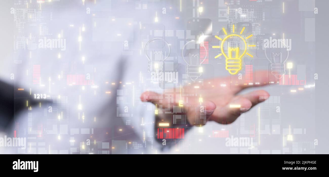 Das Rendering von Big Data und das Cybersecurity-Konzept von 3D Stockfoto