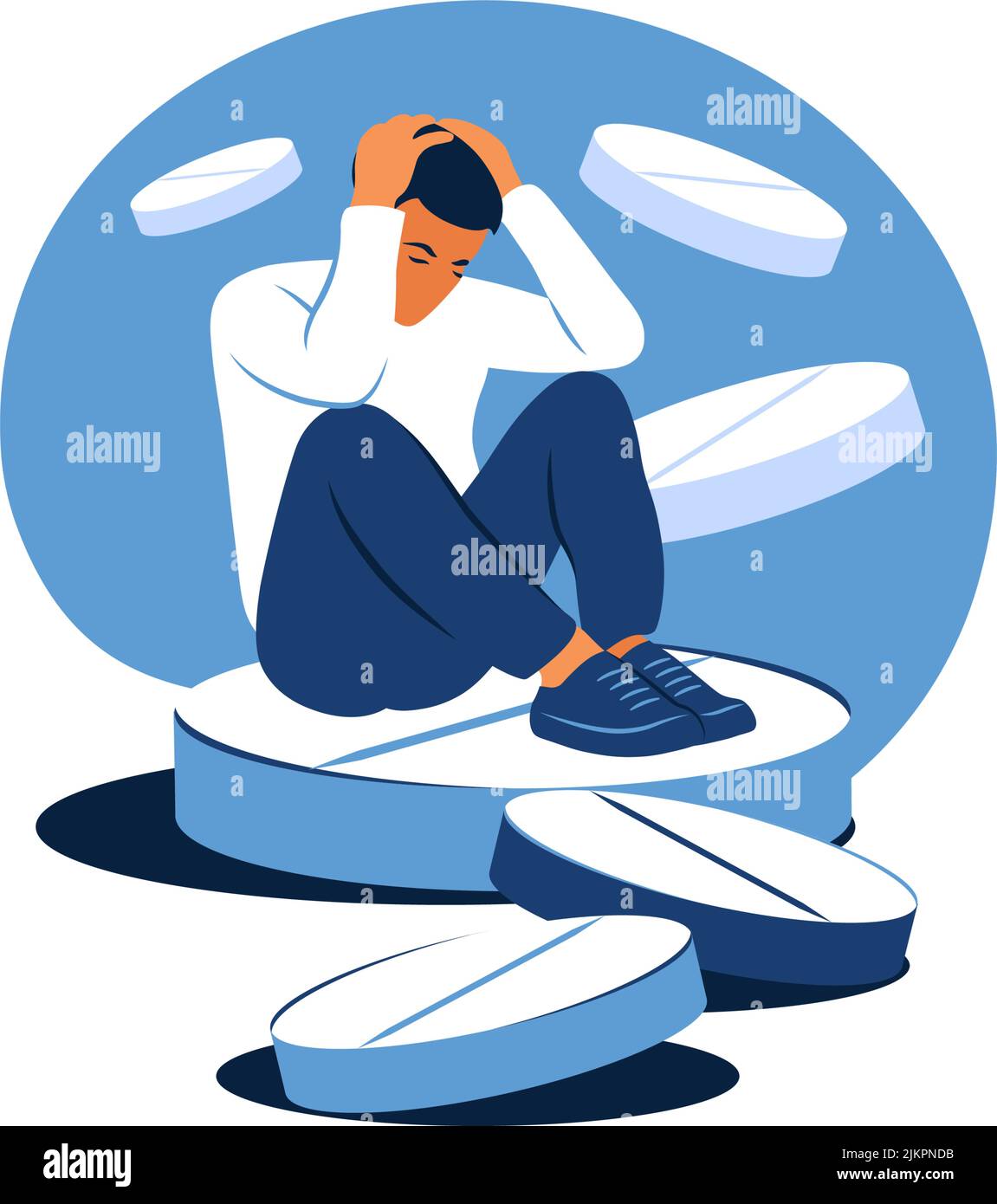 Was Passiert Wenn Man Antidepressiva Durch Die Nase Zieht Konzept der Medikation, die Krankheit oder Störung behandelt. Konzept