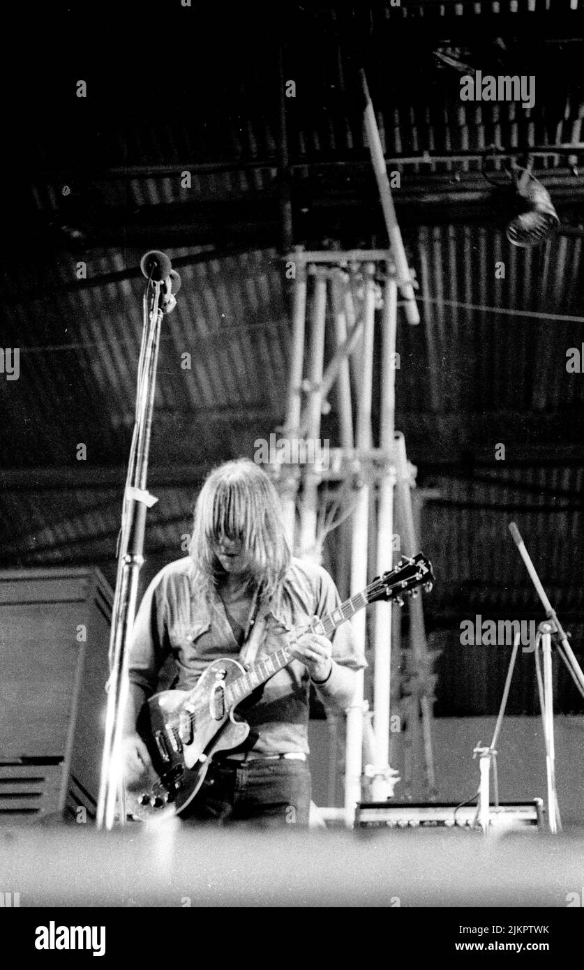 Chicago beim Isle of Wight Festival 1970. Stockfoto