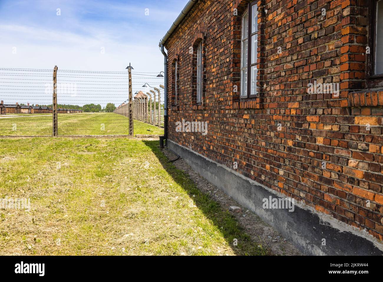 KZ Auschwitz-Birkenau. Holocaust-Mahnmal. Oswiecim, Polen, 16. Mai 2022 Stockfoto