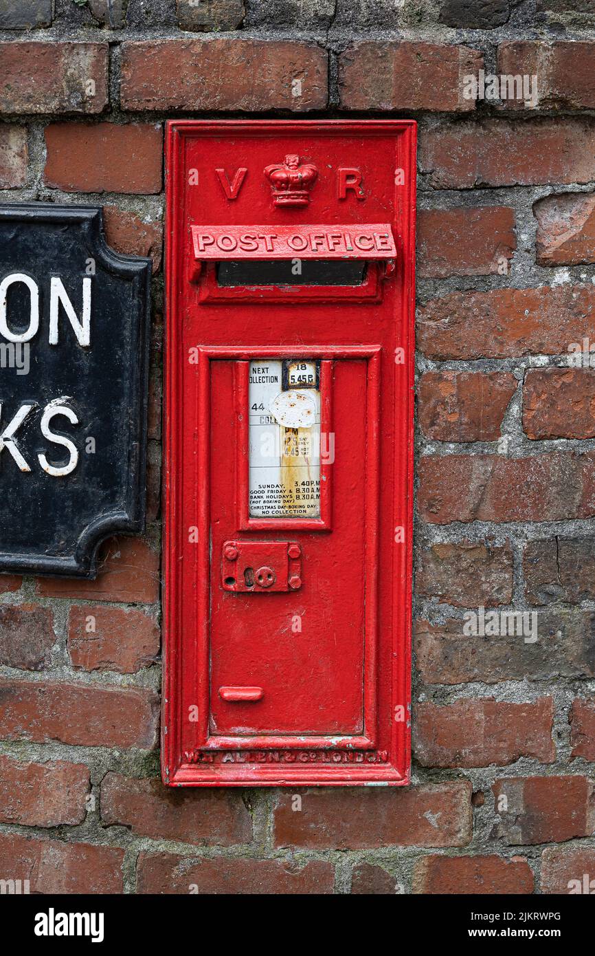 Postbox Viktorianisch Stockfoto
